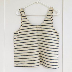 Madewell Morena Stripe Linen Cotton Tank